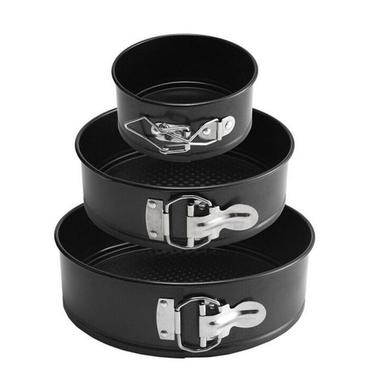 3PCS SET Non Stick Cake Tier Mold Baking Pan Tray Spring Form Round Bakeware $34.34 Dana Fashion Color: 23X23X7CM Dana's Kitchen Product information Shape: Round Material: Carbon steel Purpose: Making cakes Specification: 23X23X7CM