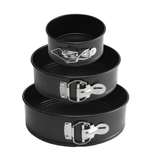 3PCS SET Non Stick Cake Tier Mold Baking Pan Tray Spring Form Round Bakeware $34.34 Dana Fashion Color: 23X23X7CM Dana's Kitchen Product information Shape: Round Material: Carbon steel Purpose: Making cakes Specification: 23X23X7CM