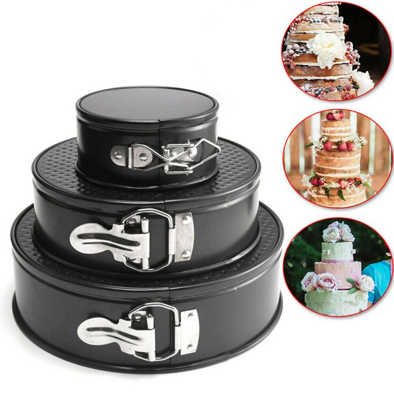3PCS SET Non Stick Cake Tier Mold Baking Pan Tray Spring Form Round Bakeware $34.34 Dana Fashion Color: 23X23X7CM Dana's Kitchen Product information Shape: Round Material: Carbon steel Purpose: Making cakes Specification: 23X23X7CM