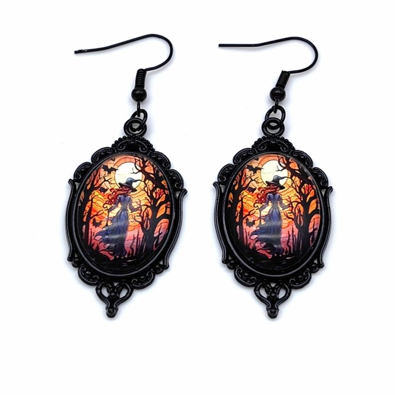 3pcs Vintage Halloween Tree Of Life And Witch Necklace Set With Earrings Alloy Pendant Jewelry $15.61 Dana Fashion Color: Style1 Women's Accessories Overview: 100% new design and high quality Must-have for fashion women Have a beautiful appearance Specifi