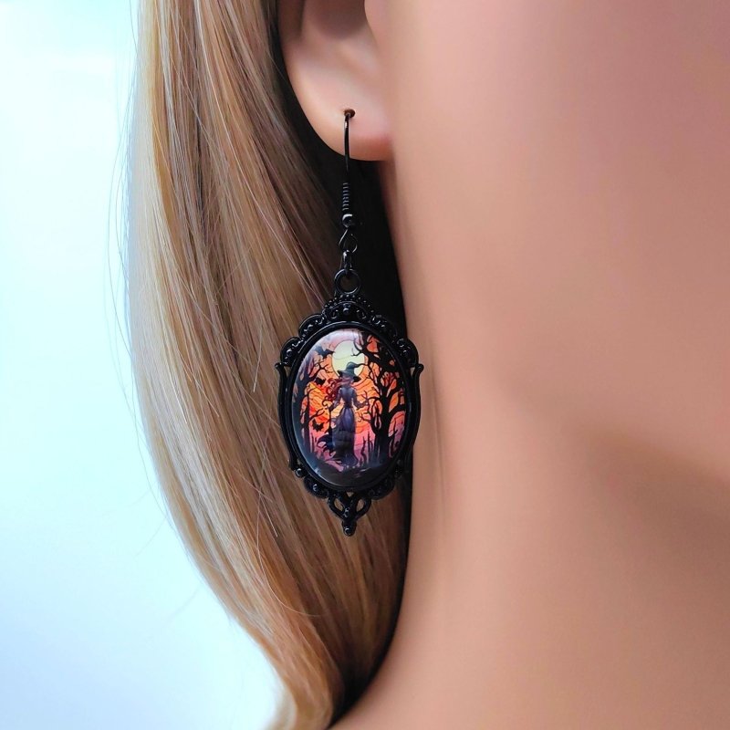 3pcs Vintage Halloween Tree Of Life And Witch Necklace Set With Earrings Alloy Pendant Jewelry $15.61 Dana Fashion Color: Style1 Women's Accessories Overview: 100% new design and high quality Must-have for fashion women Have a beautiful appearance Specifi