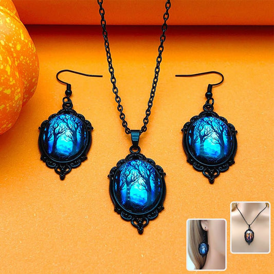 3pcs Vintage Halloween Tree Of Life And Witch Necklace Set With Earrings Alloy Pendant Jewelry $15.61 Dana Fashion Color: Style1 Women's Accessories Overview: 100% new design and high quality Must-have for fashion women Have a beautiful appearance Specifi