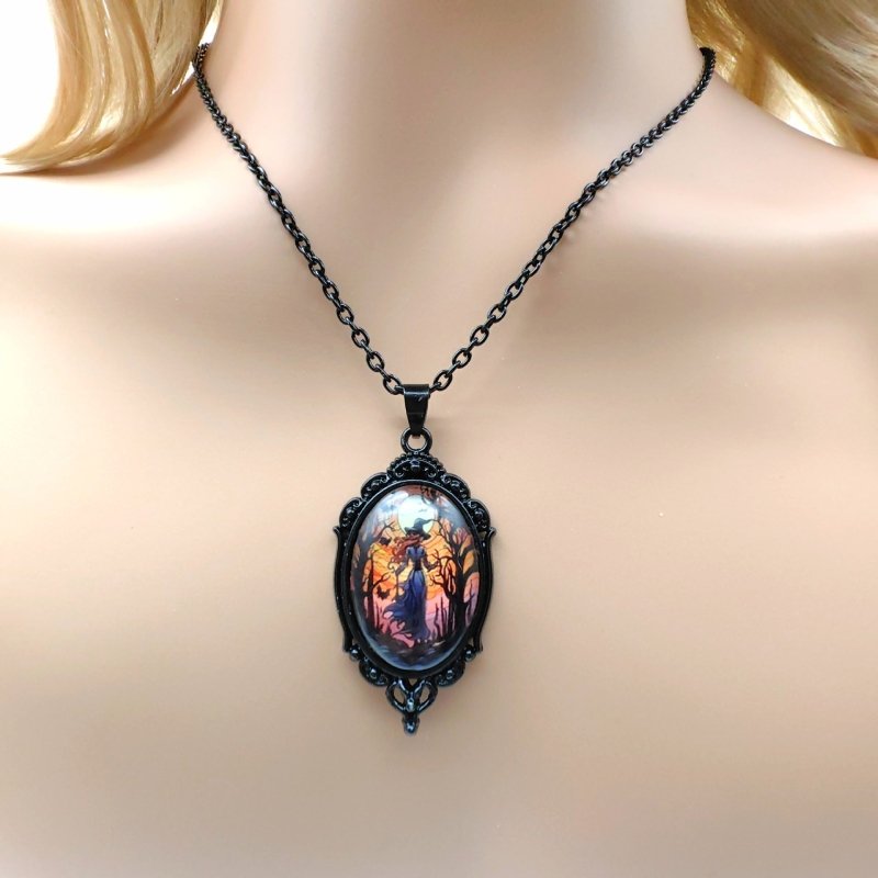 3pcs Vintage Halloween Tree Of Life And Witch Necklace Set With Earrings Alloy Pendant Jewelry $15.61 Dana Fashion Color: Style1 Women's Accessories Overview: 100% new design and high quality Must-have for fashion women Have a beautiful appearance Specifi