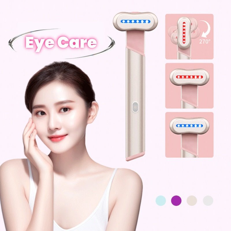 4 Colors Electric Eye Massager Red Blue Light Massage Eye Beautification Instrument Therapeutic Warmth Face Massage $50.00 Dana Fashion Specifications: English Color: Blue Beauty Tools Overview: 1. Microcurrent: Microcurrent uses low-voltage energy to sti