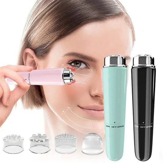 4 In 1 Electric Facial Massager Micro Vibration Eye Beauty Instrument For Relax Eye Dark Circles Eye Bags Puffiness Eye Massage $12.00 Dana Fashion Color Classification: Beige Beauty Tools Product information: Applicable scenario: family Gear: 1 gear Func