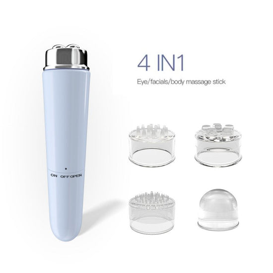 4 In 1 Electric Facial Massager Micro Vibration Eye Beauty Instrument For Relax Eye Dark Circles Eye Bags Puffiness Eye Massage $12.00 Dana Fashion Color Classification: Blue Beauty Tools Product information: Applicable scenario: family Gear: 1 gear Funct