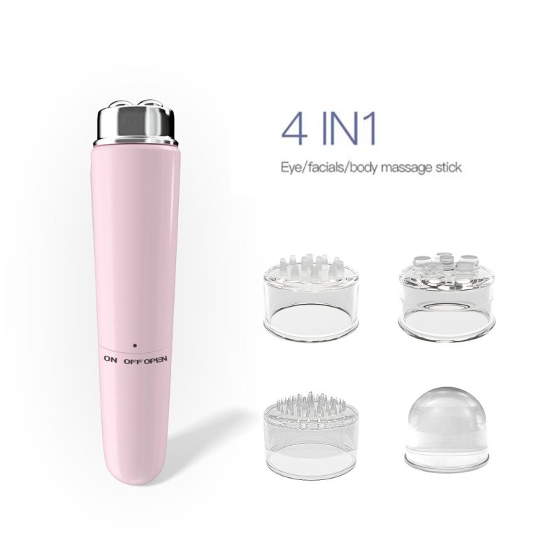 4 In 1 Electric Facial Massager Micro Vibration Eye Beauty Instrument For Relax Eye Dark Circles Eye Bags Puffiness Eye Massage $12.00 Dana Fashion Color Classification: Pink Beauty Tools Product information: Applicable scenario: family Gear: 1 gear Funct