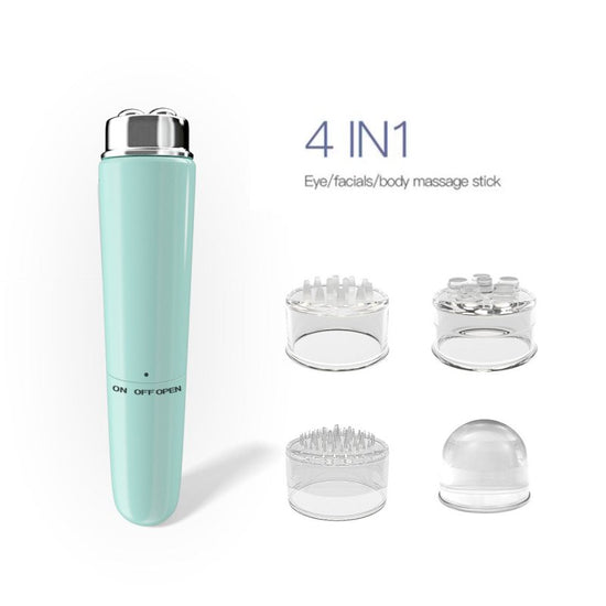 4 In 1 Electric Facial Massager Micro Vibration Eye Beauty Instrument For Relax Eye Dark Circles Eye Bags Puffiness Eye Massage $12.00 Dana Fashion Color Classification: Cyan Beauty Tools Product information: Applicable scenario: family Gear: 1 gear Funct