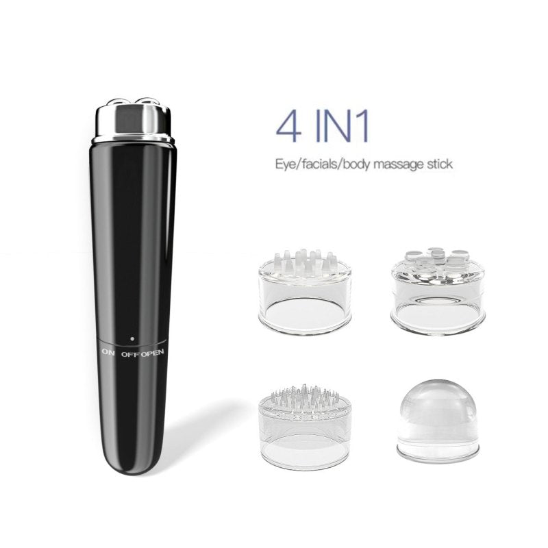 4 In 1 Electric Facial Massager Micro Vibration Eye Beauty Instrument For Relax Eye Dark Circles Eye Bags Puffiness Eye Massage $12.00 Dana Fashion Color Classification: Black Beauty Tools Product information: Applicable scenario: family Gear: 1 gear Func