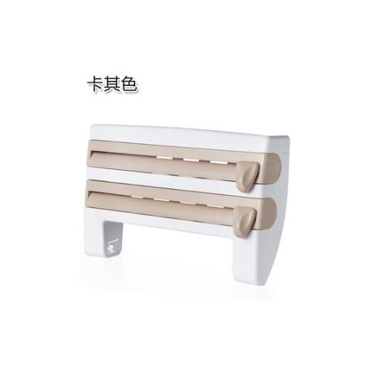 4-In-1 Kitchen Roll Holder Dispenser Kitchen Foil Film Wrap Tissue Paper 4 IN 1 Kitchen Roll Holder Dispenser $59.50 Dana Fashion Color: Brown Dana's Kitchen Overview: - Simple wall installation, screws and basic wall plugs included. - Dimensions: L 10 x