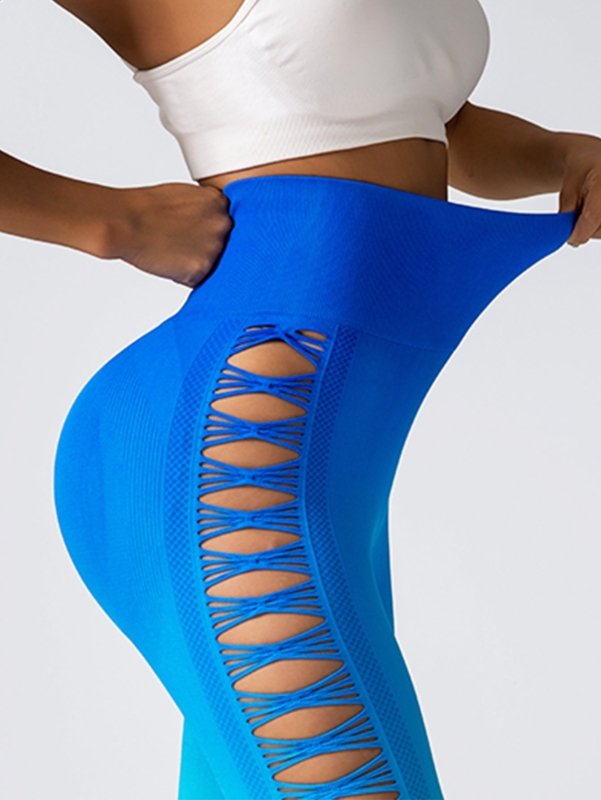 4 Pack Cut Out Ombre Gradient Color Hollow High-waist Butt-lifting Fitness Women's Yoga Pants, Women's High Waist Yoga Pants Cutout Ripped Super Soft And Comfortable Skinny Leggings $139.00 Dana Fashion Color: 4PACK1 Size: L Women's clothing Butt lift Leg