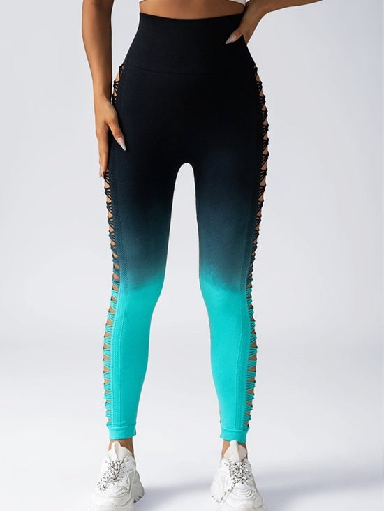 4 Pack Cut Out Ombre Gradient Color Hollow High-waist Butt-lifting Fitness Women's Yoga Pants, Women's High Waist Yoga Pants Cutout Ripped Super Soft And Comfortable Skinny Leggings $139.00 Dana Fashion Color: 4PACK1 Size: L Women's clothing Butt lift Leg