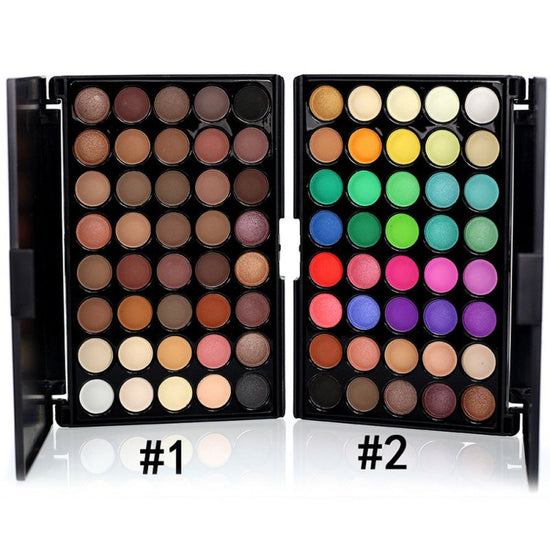 40 Colors Makeup Glitter Palette Waterproof $15.41 Dana Fashion Color: 01 makeup Product information: Material:Eyeshadow Style:Fashion minimalist Features:Trim Colour:1#,2#,12-z Size:50*100*10mm Packing list: Eyeshadow Palette*1