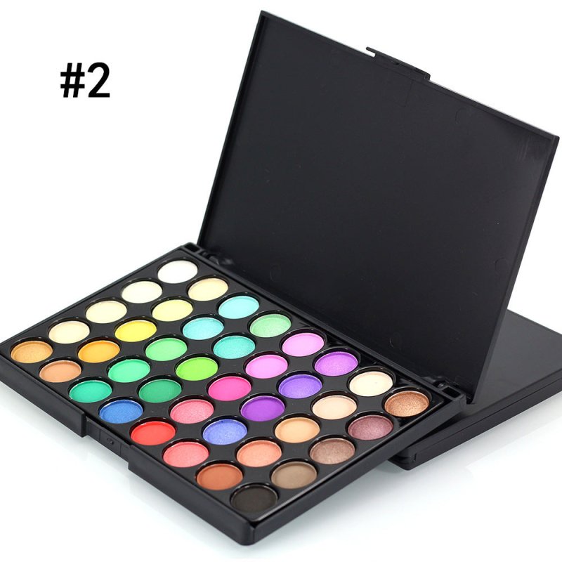 40 Colors Makeup Glitter Palette Waterproof $15.29 Dana Fashion Color: 02 makeup Product information: Material:Eyeshadow Style:Fashion minimalist Features:Trim Colour:1#,2#,12-z Size:50*100*10mm Packing list: Eyeshadow Palette*1