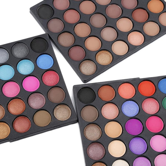 40 eye shadows $35.48 Dana Fashion style: 120 colors makeup Product name: 120 color eyeshadow palette Weight: 246g/box Specification: 15.6*10.5*2.4cm Packing: color box Weight: 110g/box Product name: 40 colors earthy eyeshadow palette Weight: about 100g P