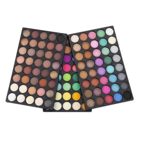 40 eye shadows $35.48 Dana Fashion style: 120 colors makeup Product name: 120 color eyeshadow palette Weight: 246g/box Specification: 15.6*10.5*2.4cm Packing: color box Weight: 110g/box Product name: 40 colors earthy eyeshadow palette Weight: about 100g P