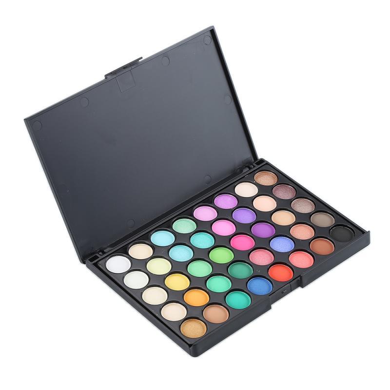 40 eye shadows $21.88 Dana Fashion style: 40 color B makeup Product name: 120 color eyeshadow palette Weight: 246g/box Specification: 15.6*10.5*2.4cm Packing: color box Weight: 110g/box Product name: 40 colors earthy eyeshadow palette Weight: about 100g P