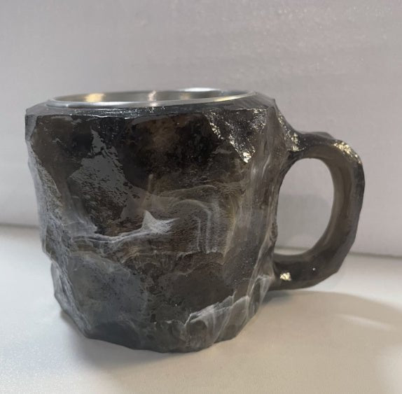 400ml Resin Mineral Crystal Coffee Mugs With Handles Elegant Fake Mineral Crystal Cup For Workplace Home Decor Christmas Gift Kitchen Gadgets $17.50 Dana Fashion Color: Gray Size: 10cm High style: Flat mouthed inner liner Dana's Kitchen Overview: 1. Great