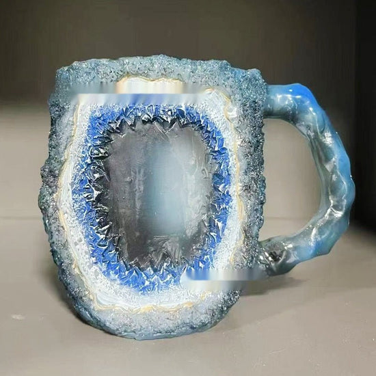 400ml Resin Mineral Crystal Coffee Mugs With Handles Elegant Fake Mineral Crystal Cup For Workplace Home Decor Christmas Gift Kitchen Gadgets $17.50 Dana Fashion Color: BZ013 Size: 10cm High style: Flat mouthed inner liner Dana's Kitchen Overview: 1. Grea