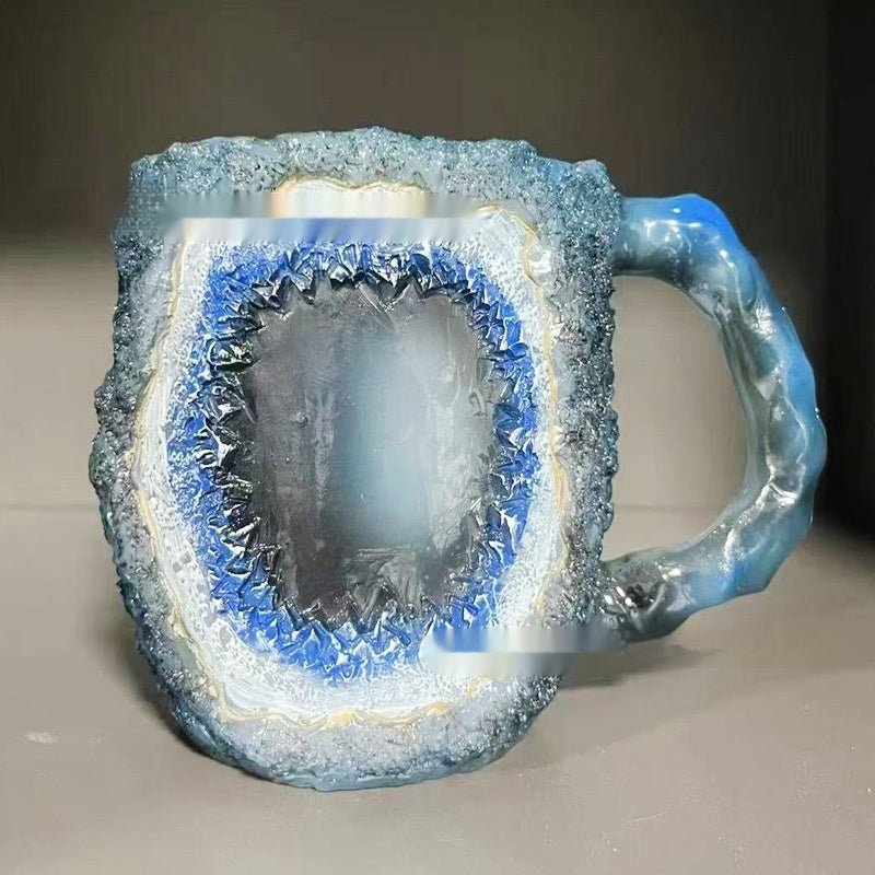 400ml Resin Mineral Crystal Coffee Mugs With Handles Elegant Fake Mineral Crystal Cup For Workplace Home Decor Christmas Gift Kitchen Gadgets $17.50 Dana Fashion Color: BZ013 Size: 10cm High style: Flat mouthed inner liner Dana's Kitchen Overview: 1. Grea
