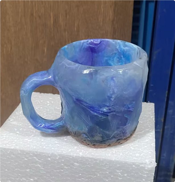 400ml Resin Mineral Crystal Coffee Mugs With Handles Elegant Fake Mineral Crystal Cup For Workplace Home Decor Christmas Gift Kitchen Gadgets $17.50 Dana Fashion Color: BZ013 Size: 10cm High style: No inner liner Dana's Kitchen Overview: 1. Great Clarity: