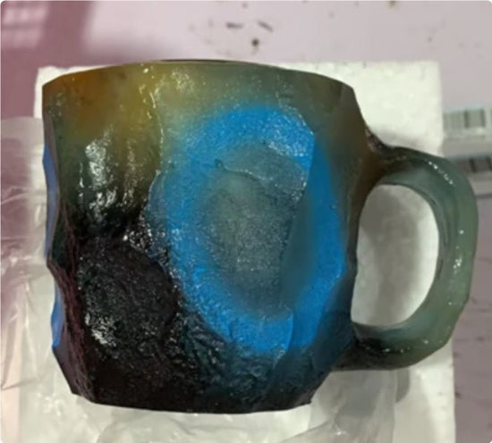 400ml Resin Mineral Crystal Coffee Mugs With Handles Elegant Fake Mineral Crystal Cup For Workplace Home Decor Christmas Gift Kitchen Gadgets $17.50 Dana Fashion Color: Blue A Size: 10cm High style: Flat mouthed inner liner Dana's Kitchen Overview: 1. Gre