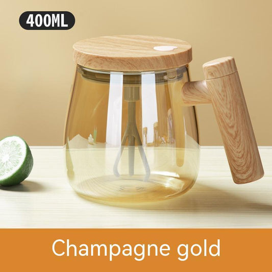 400ML Self Stirring Coffee Mug Electric Mixing Glass Coffee CupHigh Speed Fast Automatic Coffee Cup For Gyms Dining Room Kitchen Gadgets $42.51 Dana Fashion Color: Champagne Gold capacity: 400ml Dana's Kitchen Overview: 1. Perfectly Mixed Drinks: This sel
