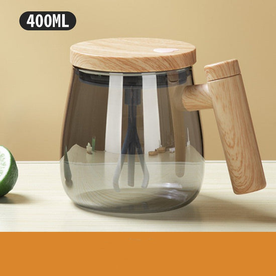 400ML Self Stirring Coffee Mug Electric Mixing Glass Coffee CupHigh Speed Fast Automatic Coffee Cup For Gyms Dining Room Kitchen Gadgets $59.13 Dana Fashion Color: Transparent gray capacity: 400ml Dana's Kitchen Overview: 1. Perfectly Mixed Drinks: This s