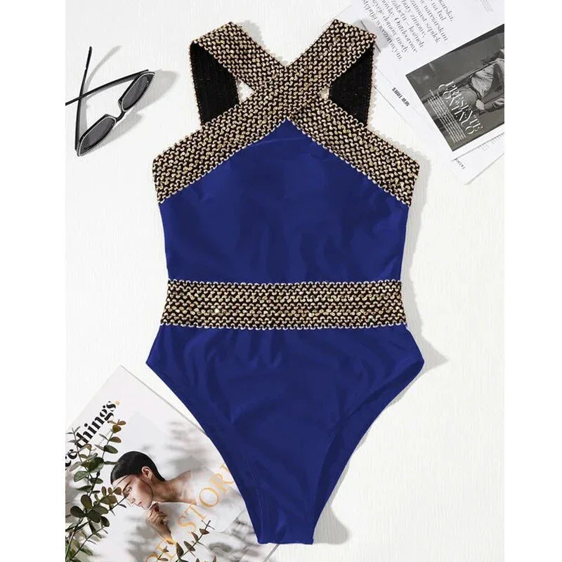 One Piece Swimsuit Solid Color Swimsuit Bikini - DanaFashionstore