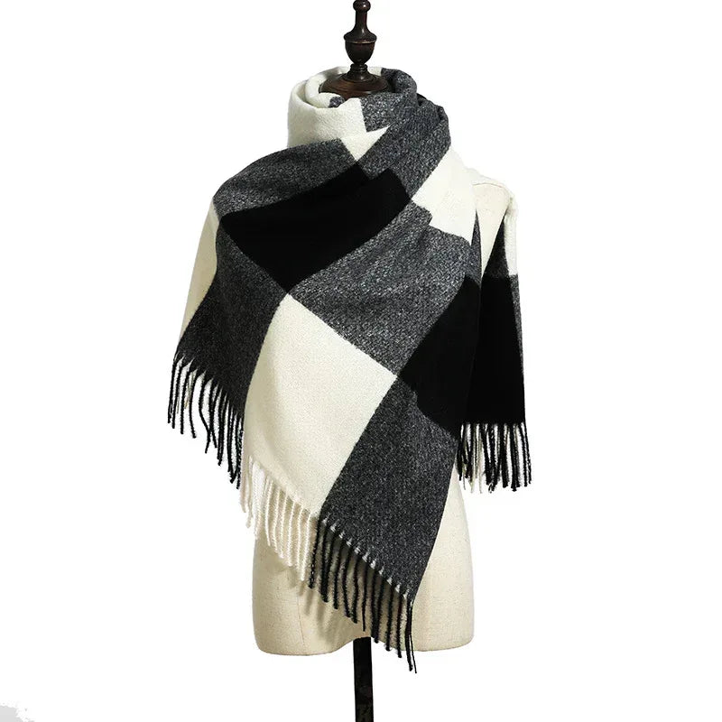 New Cashmere Tassel Thickened Cold And Warm Scarf - DanaFashionstore
