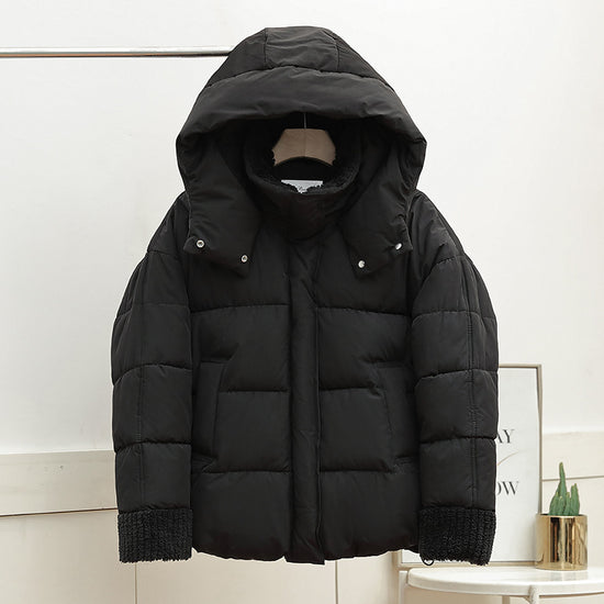Hooded Padded Loose Cotton Padded Jacket