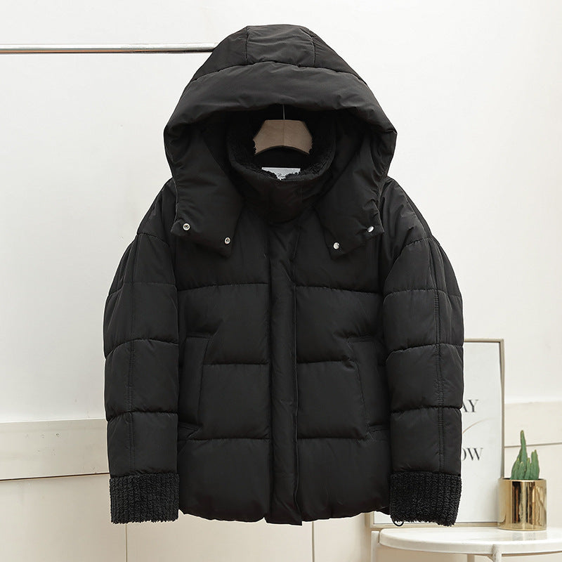 Hooded Padded Loose Cotton Padded Jacket