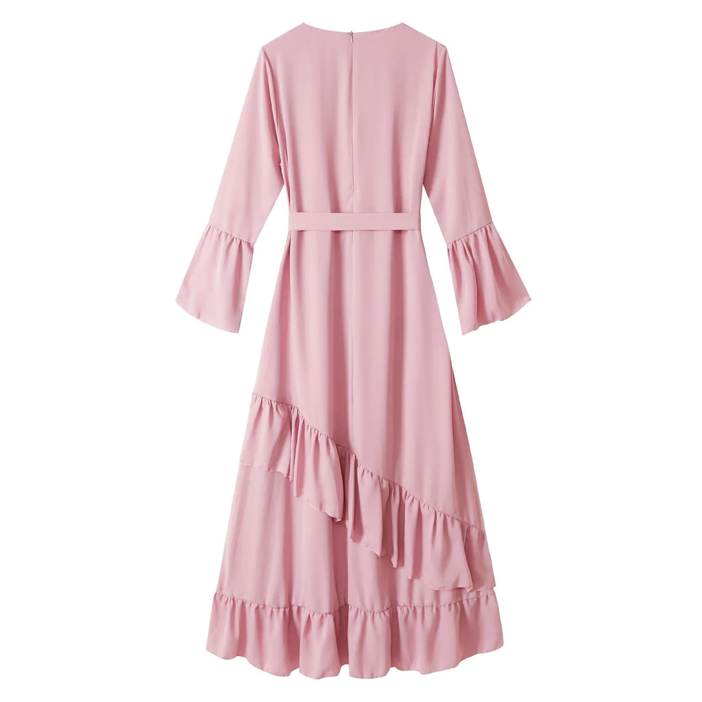 Muslim Long Skirt Dress Arab Robe - Elegant Girly Modest Fashion - DanaFashionstore