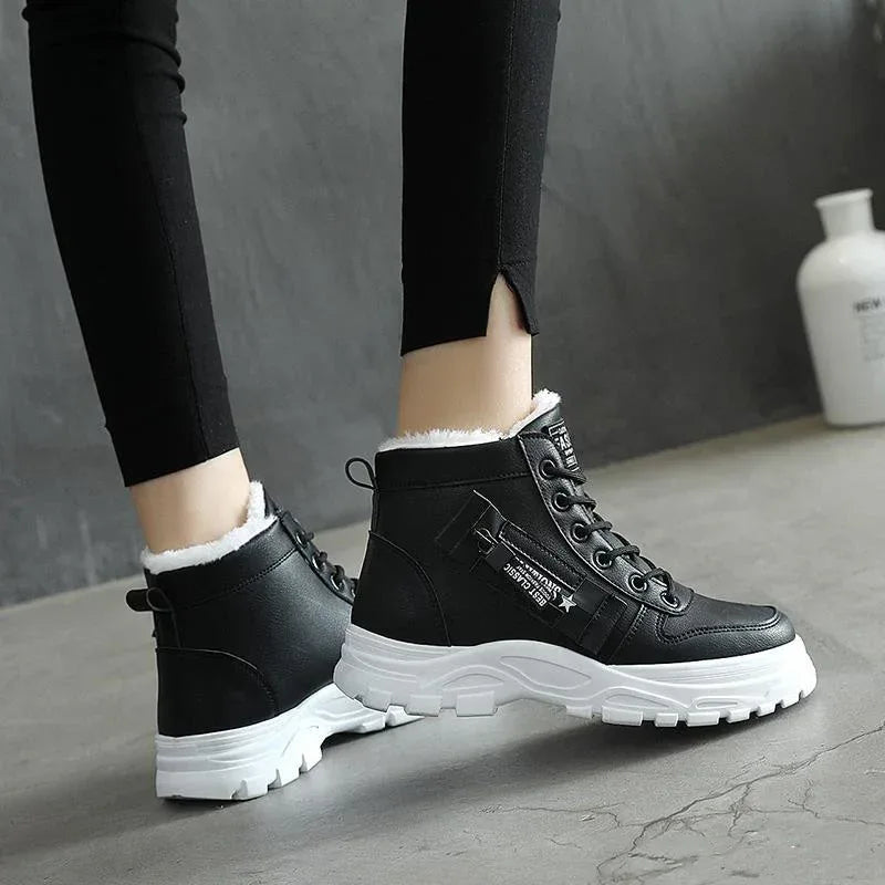 Short boots wild warm and velvet snow boots cotton shoes - DanaFashionstore