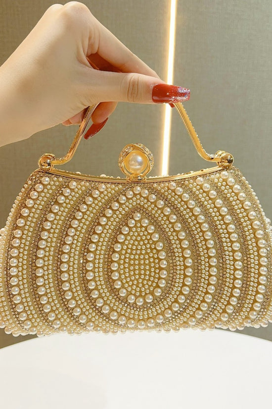 Women's Pearl Diamond Shoulder Handbag - Dana Fashion