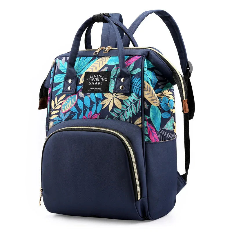 Printed mommy backpack - DanaFashionstore