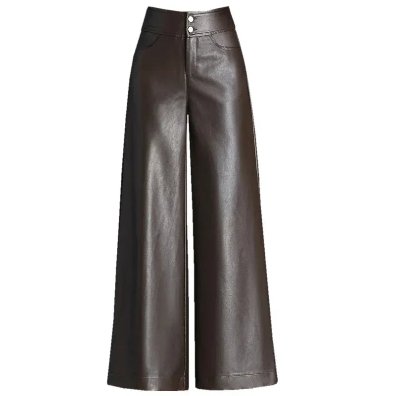 High Waist Thickened Loose Big Leg Straight All-matching Wide Leg Pants For Women - DanaFashionstore