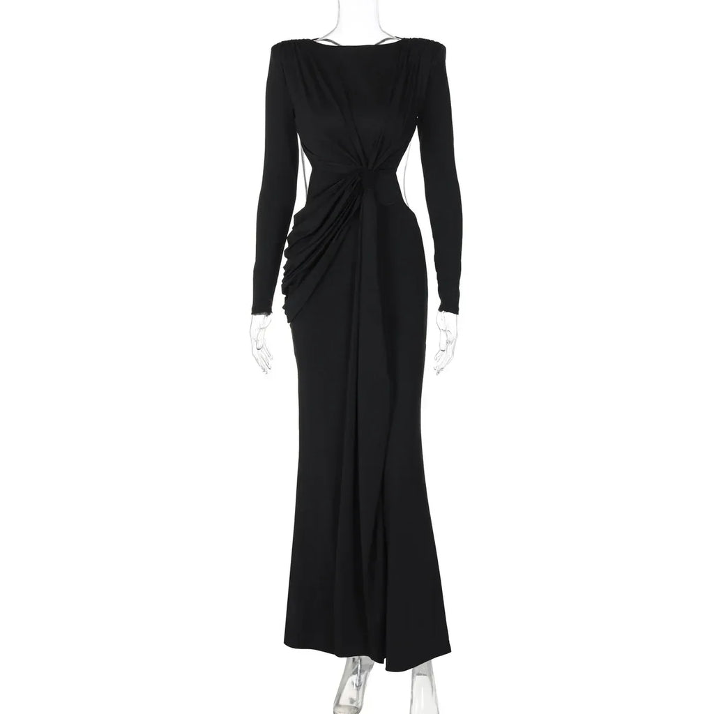 Sexy Hollow-Out Back Dress 2026 - Slim-Fit Long Sleeve Dress - DanaFashionstore