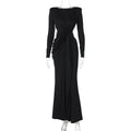 Sexy Hollow-Out Back Dress 2026 - Slim-Fit Long Sleeve Dress - DanaFashionstore