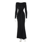 Sexy Hollow-Out Back Dress 2026 - Slim-Fit Long Sleeve Dress - DanaFashionstore