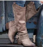 Martin boots, women's medium boots, Knights' boots - DanaFashionstore