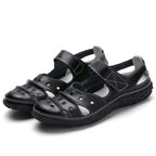 Hollow hole shoes leather mom shoes - DanaFashionstore
