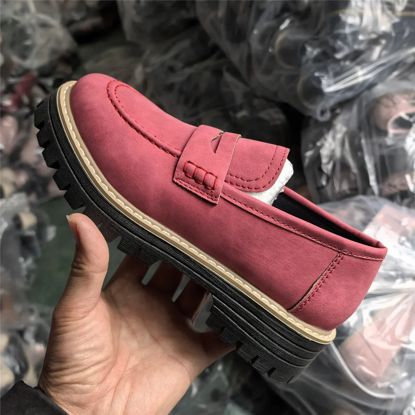 Leather Plus Size Casual Women's Shoes - DanaFashionstore