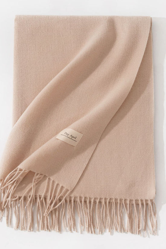 Pure Color Artificial Cashmere Scarf Women's Winter High-grade Shawl