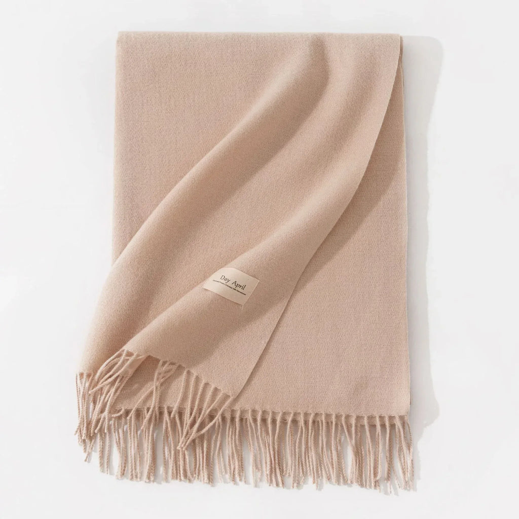 Pure Color Artificial Cashmere Scarf Women's Winter High-grade Shawl - DanaFashionstore