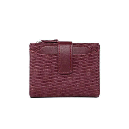 Women's Short Solid Color Leather Wallet - DanaFashionstore