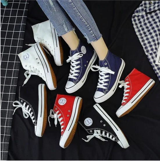 High-top canvas shoes - DanaFashionstore