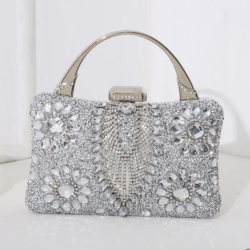 New Metal Handheld Handmade Diamond Inlaid Dinner Bag - DanaFashionstore