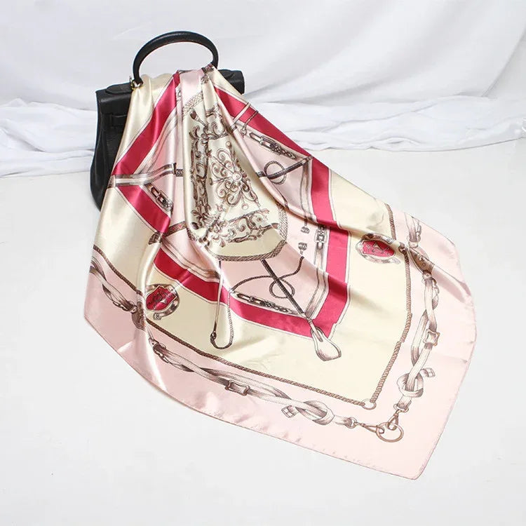 Digital Printed Square Silk Scarf - DanaFashionstore