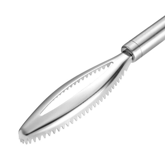 430 Stainless Steel Scale Removing Artifact Fish Killing Tool Kitchen Gadgets $9.50 Dana Fashion style: Flat clip Dana's Kitchen Product category: kitchen gadget set Specification: fish scale plane, flat mouth fish bone clip, oblique mouth fish bone clip